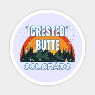 Crested Butte Colorado U.S.A. Gift Ideas For The Ski Enthusiast. Magnet